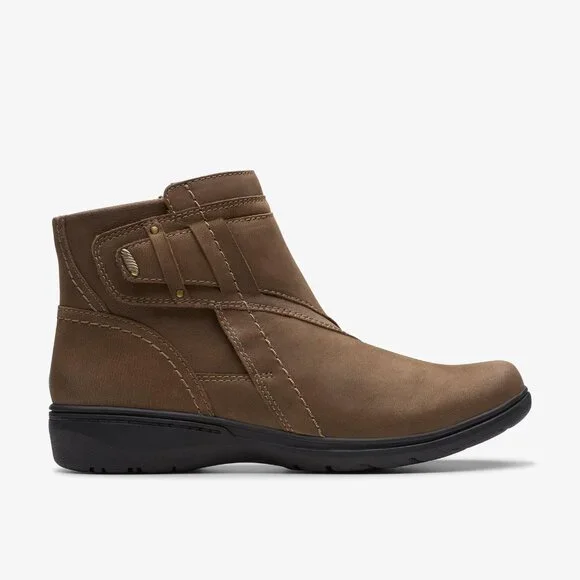 Clarks Clarks Womens Collection Carl Mushroom Nubuck Carleigh-Style - Picture 2 of 5